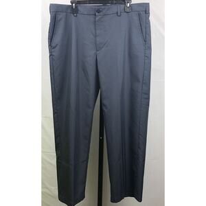 Izod Golf Pants Men 38x30 Grey Black Check Performance Dry Pockets Non-Slip Grip